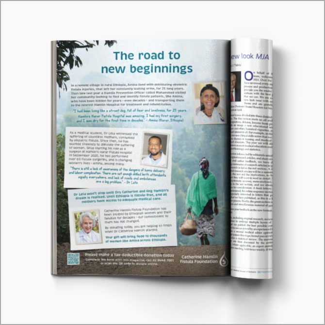 Catherine Hamlin Foundation Work Sample